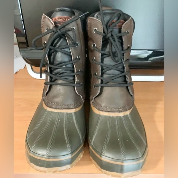 London fog duck boots ashford 2 men’s size 12M water resistant new condition - Picture 1 of 6